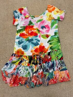 Vintage Jams World 100% rayon made in Hawaii Madison Hattie Dress size small